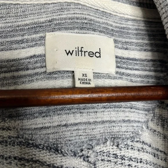 Aritzia Wilfred Diderot Open Front Cocoon Cardigan Light Heathered Grey Size XS - Picture 6 of 14